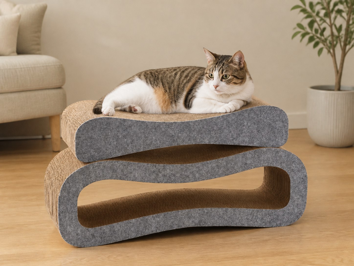 Sculptural scratchers