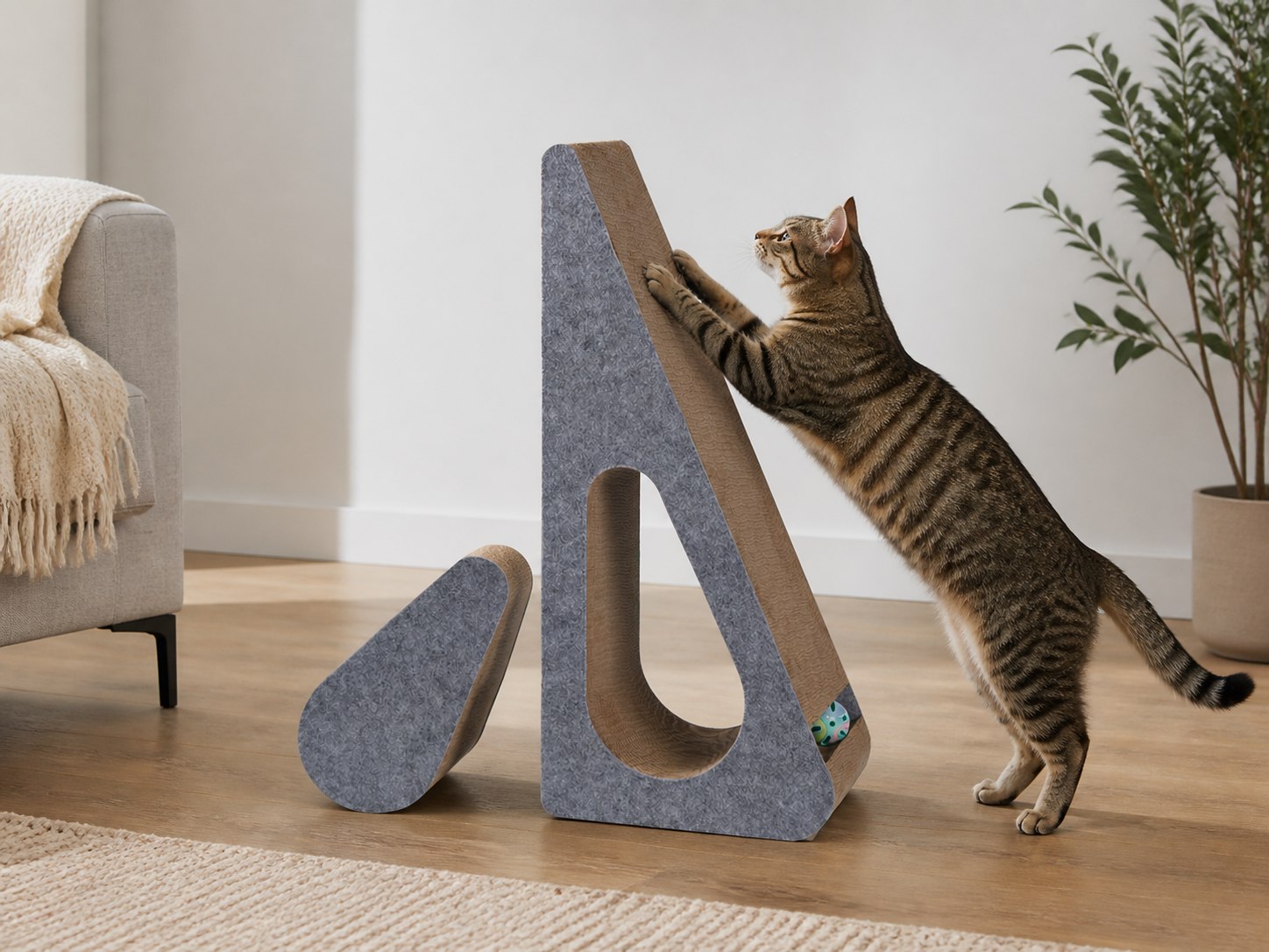 Triangle Cat Scratch Board
